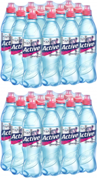 АКТИВ малина 0,5л.*12шт. - 2 упаковки Aqua Minerale Active