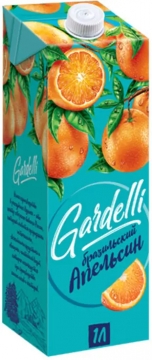 Сок «Gardelli», нектар «Бразильский апельсин» 1000мл./10шт.
