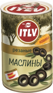 ITLV Маслины черные резаные 314мл.*1шт.