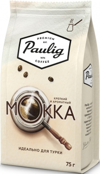 Кофе натуральный Paulig Mokka для турки мол. пачка 75 г 1/24 Паулиг