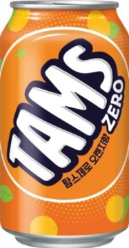 Tams Zero Orange 0,355л *24шт.  Тамс Напиток сильногазированный