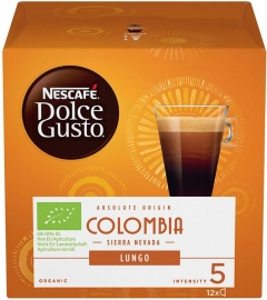 Кофе Nescafe Dolce Gusto Лунго Колумбия 12 капсул 84гр. Нескафе Дольче Густо