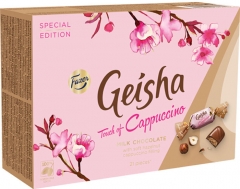 Гейша Шок. конфеты с начинкой из тертого ореха и вкусом капучино 150гр. Geisha
