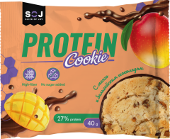 Печенье Protein Cookie со вкусом манго, покрытое шоколадом без добавления сахара 40г/10шт.