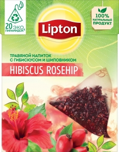 Lipton Напиток Травян Hibiscus Rosehip С Гибиск И Шиповн(20Пирx1.8Г) Липтон