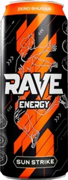 Rave Energy 0,5л.*12шт. Напиток тонизирующий Сан Страйк  Рэйв