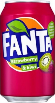 Fanta Strawberry & Kiwi 0,33л./12шт. Фанта