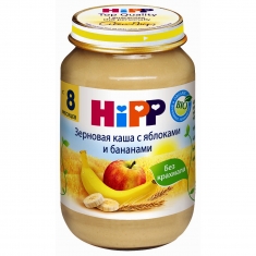 Hipp Каша зерн. с яблоками и бананами с 6 мес.190 гр.пач 1/6 Хипп