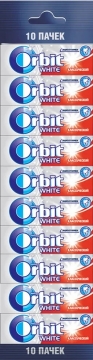 Orbit Белоснежный Классический мультипэк 10 пачек.*1шт. Орбит