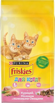 Friskies сухой корм для котят пак. 2кг./3шт. Фрискис