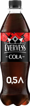Эвервейс Кола 0,5л.*12шт.  Evervess Cola Напиток сильногазированный