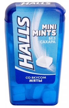 Halls Mini Mints Конфеты без сахара со вкусом мяты 12x24x12,5г