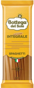 Макаронные изделия «Bottega del Sole» Спагетти (цельнозерновый) 500гр./25шт.
