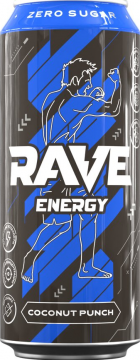 Rave Energy 0,5л.*12шт. Напиток тонизирующий Коконат Панч  Рэйв