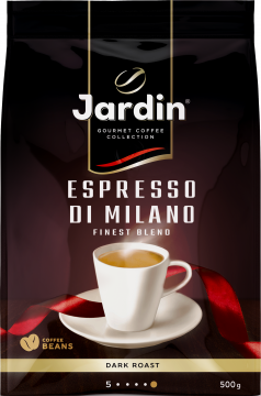 ЖАРДИН Эспрессо ди Милано 500г.кофе зер.жар.прем/с. Jardin