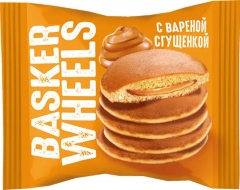 Baskerwheels Пирожные бисквитные Pancake с вар.сгущенкой 36г/28шт.