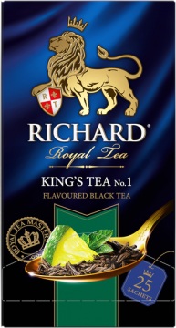 Чай Richard Kings Tea №1 чёрный ароматизированный 25x1,5 1/12 Ричард