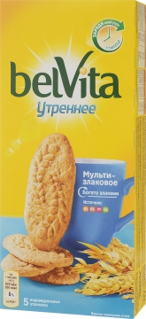 BelVita Утреннее печенье витамин. со злаковыми хлопьями 20x225Г БельВита