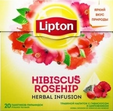 Lipton Наптравян Hibiscus Rosehip С Гибискусом И Шиповником 20Пирx1.8Г 1*12 Липтон
