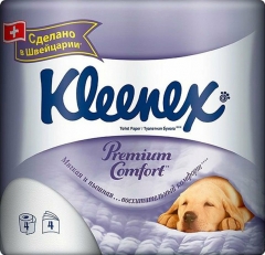 Kleenex туалетная бумага Premium Comfort 4 рул.1*6