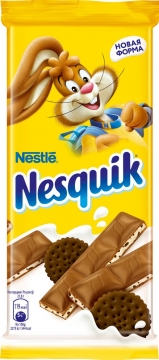 Nesquik Шоколад с молочной начинкой и какао- печеньем 95гр 1/20 Несквик