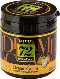 Шоколад в кубиках Дрим Какао 72%  90гр./6шт. Dream Cacao