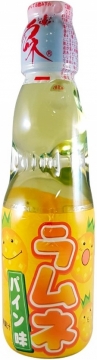 RAMUNE Lemonade Pineapple ( со вкусом ананаса) 0,2л.*30шт. Рамунэ