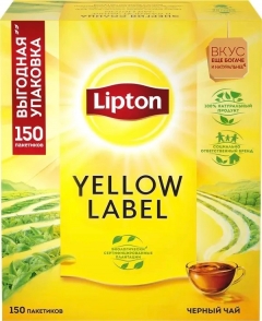 Lipton Черный Yellow Label 150Пx2Г Липтон