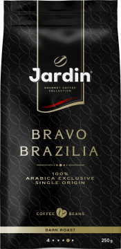 ЖАРДИН Браво Бразилия 250г.кофе зер.жар.прем/с. Jardin