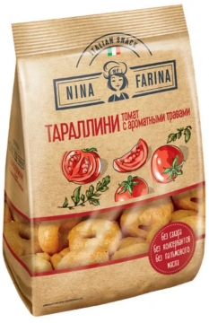 Тараллини Nina Farina 180г томат и аромат.травы./24шт..