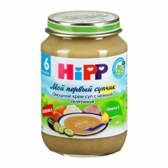 Hipp Овощной крем-суп с нежной телятиной с 6мес 190г. 1*6 Хипп