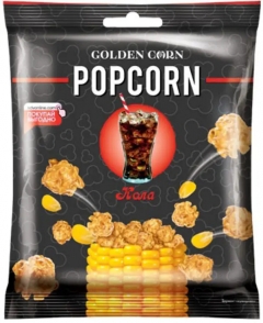 Попкорн «Golden Corn» карамельный со вкусом колы, 50гр./46шт.
