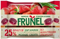 Мармелад «Frunel» со вкусом клубники, 40гр./90шт.