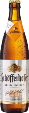 Пиво Shofferhoffer Kristallweizen, пастеризованное светлое фильтрованное, 5,0%, 0,5л. БУТЫЛКА ШК821