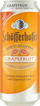 Пивной напиток Schofferhofer Grapefruit неф. Неосветл. Пастеризов. 2,5%, 0,5л. БАНКА  ШК 398