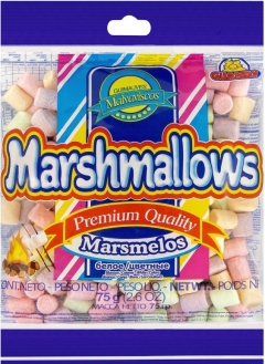 Маршмеллоу Guandy sweet& soft МИНИ цветные 75г/1шт. Marshmallow