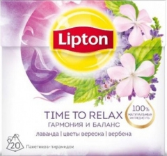 Lipton Напиток Травяной Infusion Relax 20пирx1гр. Липтон