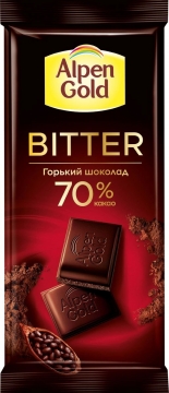 Альпен Гольд 85гр. DARK горький 70% какао./1шт. Alpen Gold