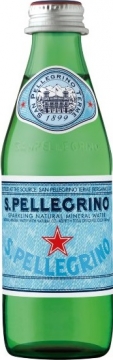 S. Pellegrino газ 0,25л.*24шт. Стекло С.Пеллегрино вода минеральная газированная