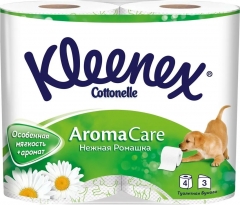 Kleenex туалетная бумага с аром.ромашки 4 рул 1*10