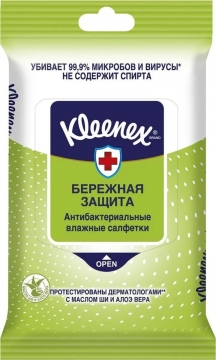 Kleenex антибактериальные влажные салфетки 10шт 1*80
