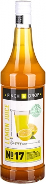 Напиток безалкогольный Сок лимонный концентрированный «Pinch&Drop» стекло 1л D=85,H=330мм