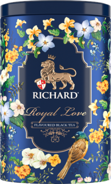 Чай Richard Royal Love черный круп. лист жесть 80г 1/12 Ричард