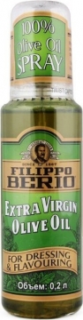 FILIPPO BERIO масло оливковое нерафинированное EXTRA VIRGIN пл.б спрей 0,2л 1*6