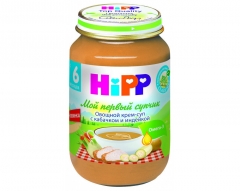 Hipp Овощной крем-суп с кабачком и индейкой с 6мес. 190г. 1/6 Хипп