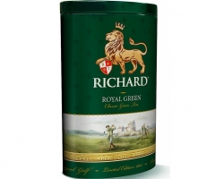 Чай Richard Royal Green зеленый сред.лист жесть 80г 1*12 Ричард