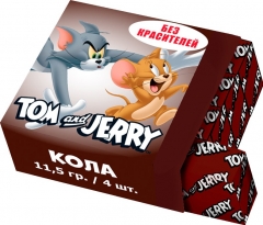 Жевательные конфеты со вкусом Кола Tom & Jerry 11,5гр*40шт.