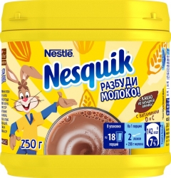 Nesquik Какао быстрорастворимый Плюс OPTI-START 250 гр. бан. Несквик