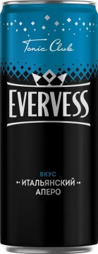 Эвервейс Итальянский Аперо 0,33л./12шт. Evervess Напиток сильногазированный