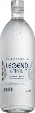 LEGEND of BAIKAL 0,75л./6шт. Газ Стекло Легенда Байкала Вода природная питьевая